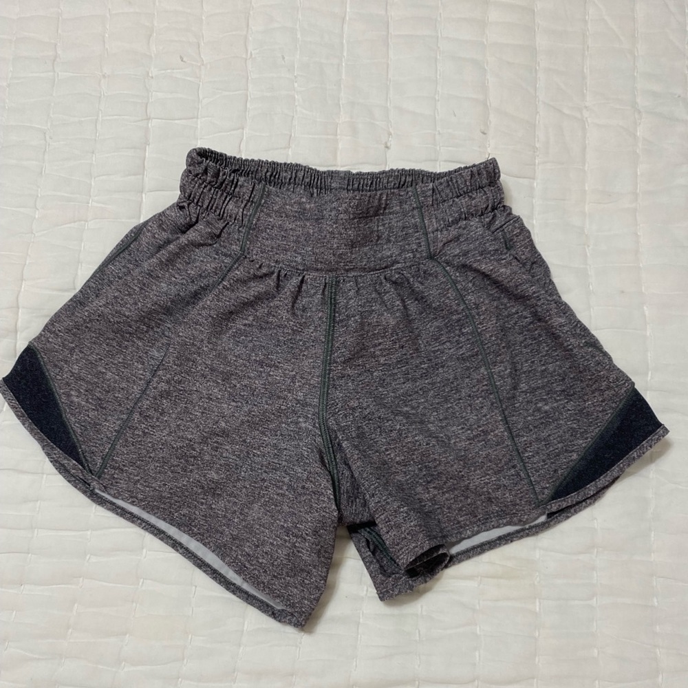 lululemon grey hotty hot shorts
